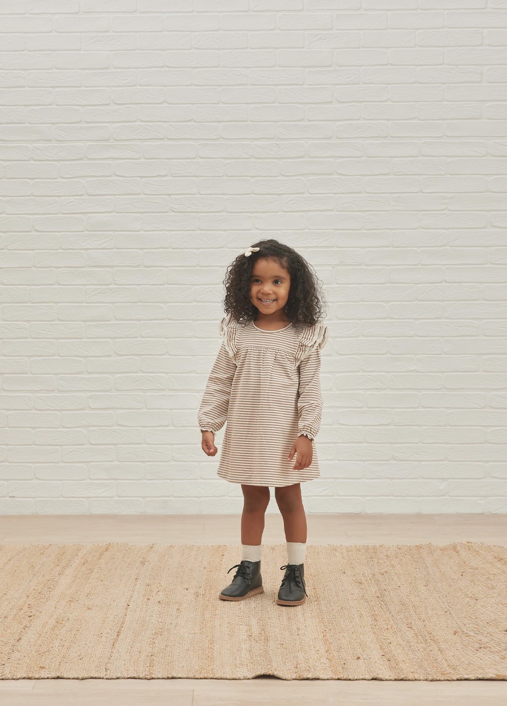 Flutter Sleeve Organic Tiered Dress